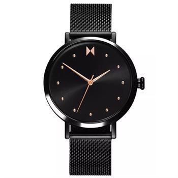 Dot 36 mm Sort rustfri stål Miyota Quartz, batteridrevet Damer ur fra MVMT, 28000033-D
